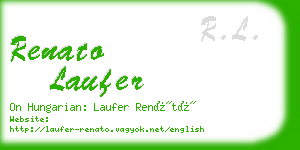 renato laufer business card